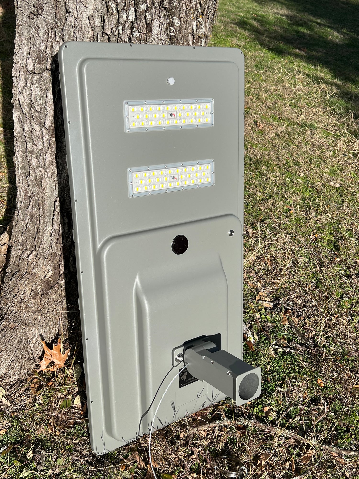 Rocket Lights Titan 850 soalr light in Industrial Grey finish.